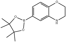 2H-1,4-Benzoxazine, 3,4-dihydro-6-(4,4,5,5-tetramethyl-1,3,2-dioxaborolan-2-yl)- Struktur