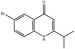 6-broMo-2-isopropylquinolin-4-ol Struktur