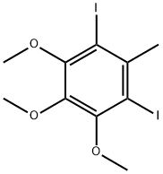 BENZENE, 1,3-DIIODO-4,5,6-TRIMETHOXY-2-METHYL- Struktur