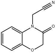 (2,3-Dihydro-3-oxo-4H-benzo[b][1,4]oxazin-4-yl)acetonitrile, 4-(Cyanomethyl)-3,4-dihydro-3-oxo-2H-1,4-benzoxazine Struktur