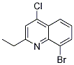 8-broMo-4-chloro-2-ethylquinoline Struktur