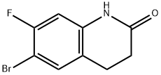 6-BroMo-7-fluoro-3,4-dihydroquinolin-2(1H)-one Struktur