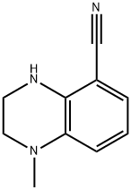 5-Quinoxalinecarbonitrile,1,2,3,4-tetrahydro-1-methyl-(9CI) Struktur