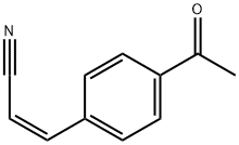 2-Propenenitrile, 3-(4-acetylphenyl)-, (Z)- (9CI) Struktur