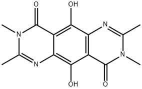 Pyrimido[4,5-g]quinazoline-4,9-dione,  3,8-dihydro-5,10-dihydroxy-2,3,7,8-tetramethyl- Struktur