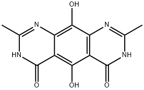 Pyrimido[5,4-g]quinazoline-4,6(1H,7H)-dione,  5,10-dihydroxy-2,8-dimethyl-  (9CI) Struktur