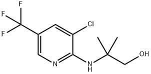 2-{[3-Chloro-5-(trifluoromethyl)-2-pyridinyl]amino}-2-methyl-1-propanol Struktur