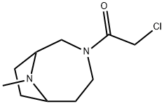 3,9-Diazabicyclo[4.2.1]nonane, 3-(chloroacetyl)-9-methyl- (9CI) Struktur