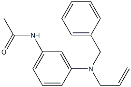 N-(3-(allyl(benzyl)amino)phenyl)acetamide Struktur