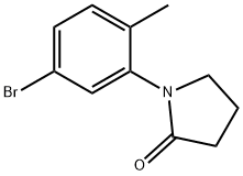 1-(5-Bromo-2-methylphenyl)pyrrolidin-2-one Struktur