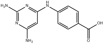 2,4-diamino-6-p-carboxyanilinopyrimidine Struktur