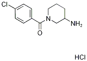 1-(4-chlorobenzoyl)piperidin-3-amine hydrochloride Struktur