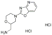 (4-[1,3]oxazolo[4,5-b]pyridin-2-ylmorpholin-2-yl)methylamine dihydrochloride Struktur