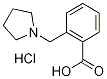 2-Pyrrolidin-1-ylmethyl-benzoic acid hydrochloride Struktur