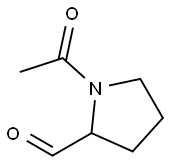 2-Pyrrolidinecarboxaldehyde, 1-acetyl- (9CI) Struktur