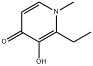 1-methyl-2-ethyl-3-hydroxypyridin-4-one Struktur