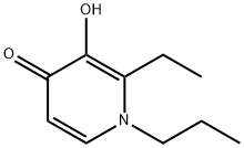 2-ethyl-3-hydroxy-1-propyl-4-pyridinone Struktur