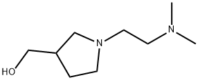 3-pyrrolidinemethanol, 1-[2-(dimethylamino)ethyl]- Struktur