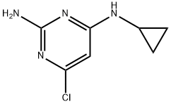 6-chloro-N~4~-cyclopropyl-2,4-pyrimidinediamine(SALTDATA: FREE) Struktur