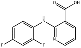 2-(2,4-Difluoro-phenylamino)-nicotinic acid Struktur