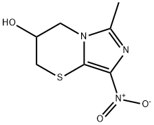 3-Methyl-1-nitro-3,5,6,7-tetrahydro-2H-imidazo(5,1-b)(1,3)thiazin-6-ol Struktur