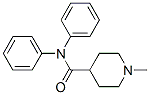 4-diphenylcarbamyl-N-methylpiperidine Struktur