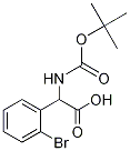 Boc-DL-(2-bromophenyl)glycine Struktur