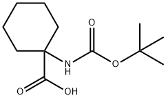 1-TERT-BUTOXYCARBONYLAMINO-CYCLOHEXANECARBOXYLIC ACID Struktur