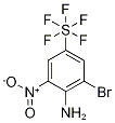 4-Amino-3-bromo-5-nitrophenylsulphur pentafluoride Struktur