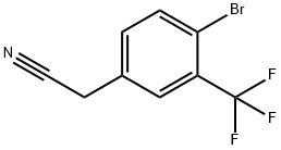 2-Bromo-5-(cyanomethyl)benzotrifluoride Struktur