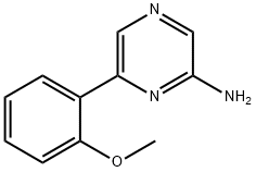 6-(2-methoxyphenyl)pyrazin-2-amine Struktur