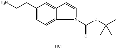 5-アミノエチル-1-BOC-インドール塩酸塩 化學構(gòu)造式