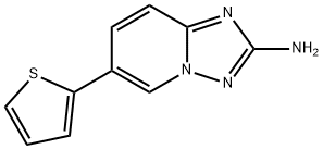 6-(thiophen-2-yl)-[1,2,4]triazolo[1,5-a]pyridin-2-amine Struktur