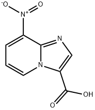 IMidazo[1,2-a]pyridine-3-carboxylic acid, 8-nitro- Struktur