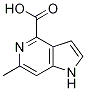 1H-Pyrrolo[3,2-c]pyridine-4-carboxylic acid, 6-Methyl- Struktur