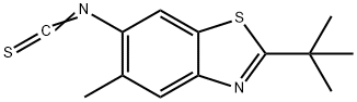 2-tert-Butyl-6-isothiocyanato-5-methylbenzothiazole Struktur