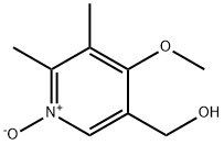 5-Hydroxymethyl-4-methoxy-2,3-dimethylpyridine N-oxide Struktur