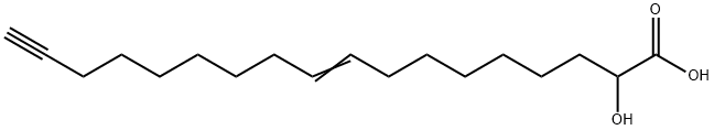 (cis-9)-2-Hydroxy-octadecen-17-ynoic Acid Struktur