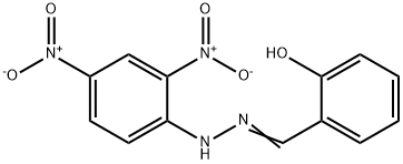 2-HYDROXYBENZALDEHYDE 2,4-DINITROPHENYLHYDRAZONE Struktur