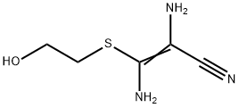 2-Propenenitrile,  2,3-diamino-3-[(2-hydroxyethyl)thio]- Struktur