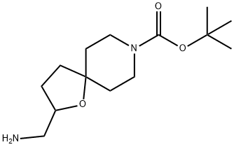 8-BOC-2-(アミノメチル)-1-オキサ-8-アザスピロ[4.5]デカン 化學(xué)構(gòu)造式