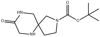 Tert-Butyl 8-Oxo-2,6,9-Triazaspiro[4.5]Decane-2-Carboxylate Struktur