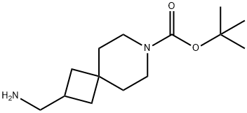 7-Azaspiro[3.5]nonane-7-carboxylic acid, 2-(aminomethyl)-, 1,1-dimethylethyl ester Struktur