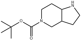 TERT-BUTYL HEXAHYDRO-1H-PYRROLO[3,2-C]PYRIDINE-5(6H)-CARBOXYLATE Struktur