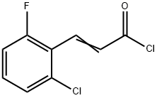 (2E)-3-(2-chloro-6-fluorophenyl)acryloyl chloride Struktur