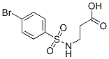 3-{[(4-BROMOPHENYL)SULFONYL]AMINO}PROPANOIC ACID Struktur