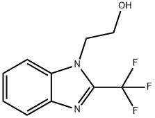 2-[2-(trifluoromethyl)-1H-1,3-benzimidazol-1-yl]-1-ethanol Struktur