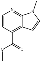 1H-Pyrrolo[2,3-b]pyridine-4-carboxylic acid, 1-Methyl-, Methyl ester Struktur