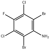 2,6-Dibromo-3,5-dichloro-4-fluoroaniline Struktur