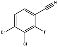 4-Bromo-3-chloro-2-fluorobenzonitrile Struktur